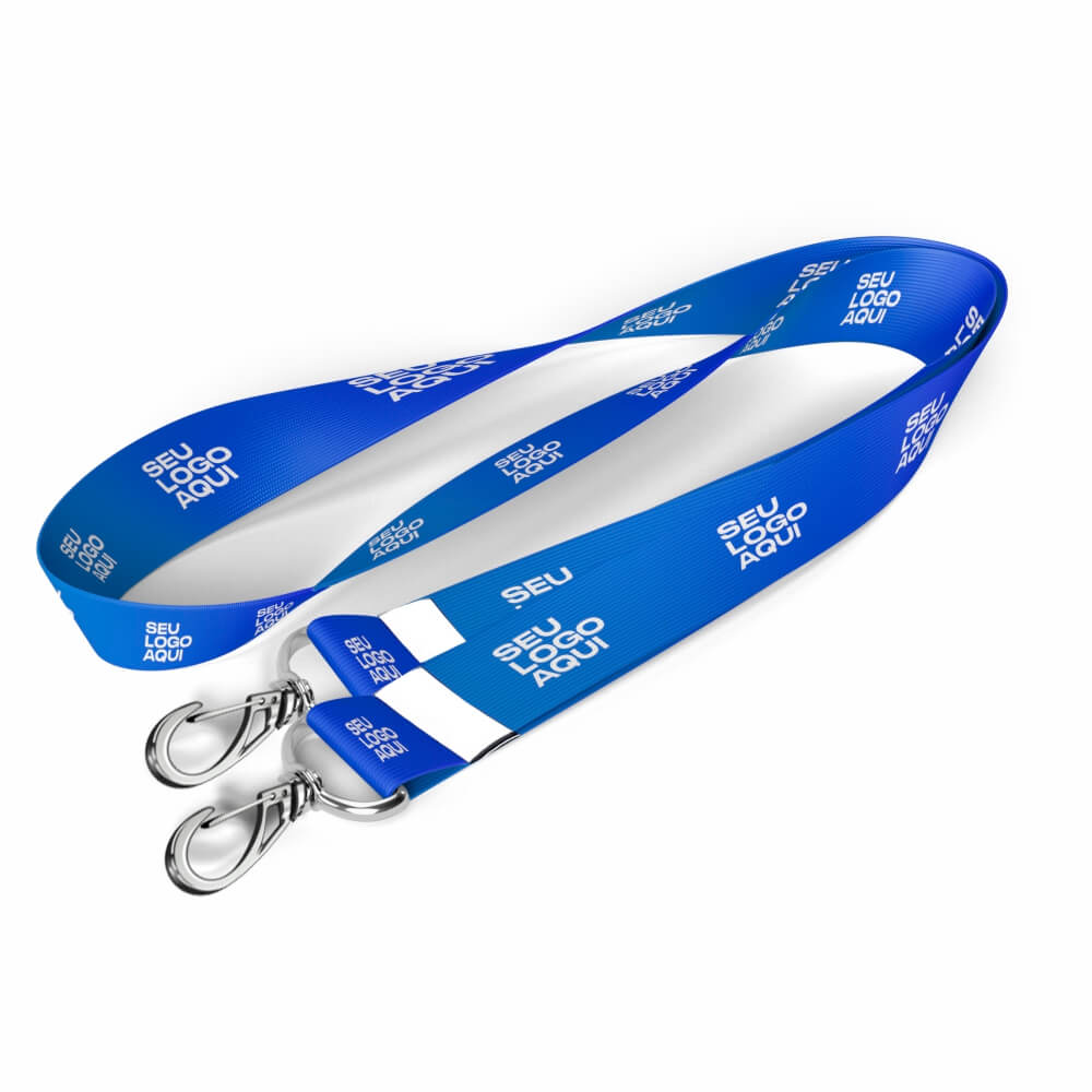 Cordão Com Mosquetão Duplo Cordão 15mm (1000x22mm)