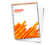 Caderneta Capa Maleável Wire-O Abertura Horizontal Capa Couchê 250g e Miolo Ap 75g Sem Verniz (105x150mm)