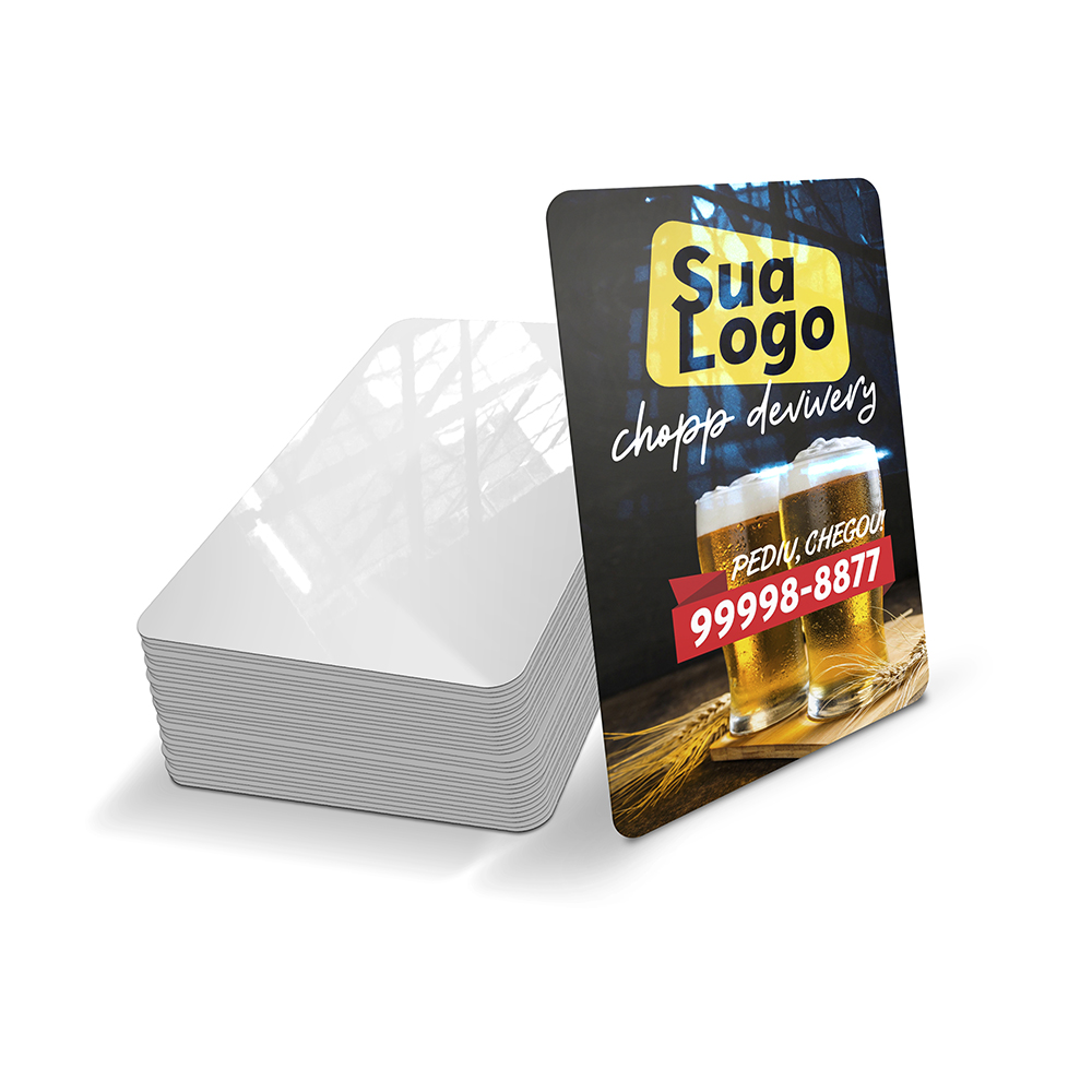 Cartões Fidelidade Plástico Compacto 75g (59x91mm)
