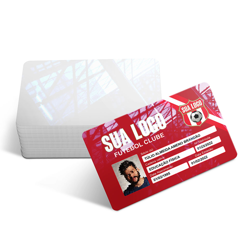 Cartões Fidelidade Plástico Compacto 75g (91x59mm)