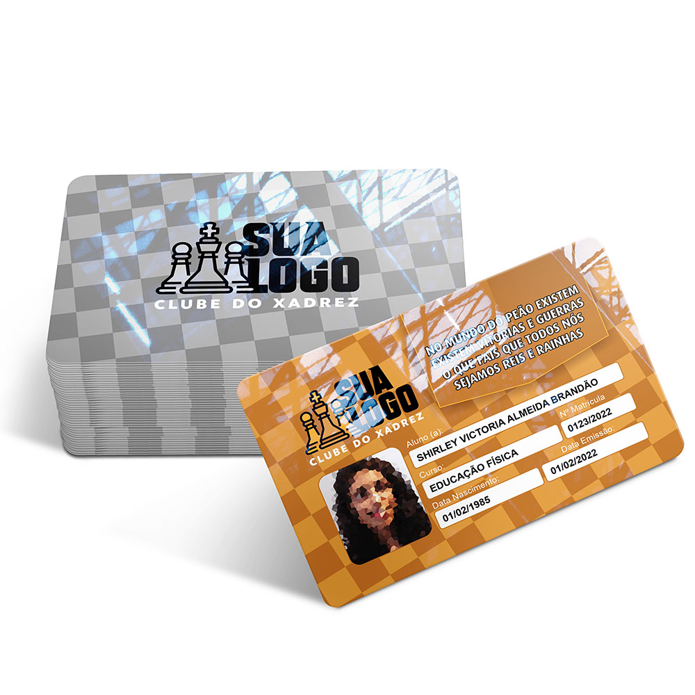 Cartões Fidelidade Plástico Compacto 75g (91x59mm)