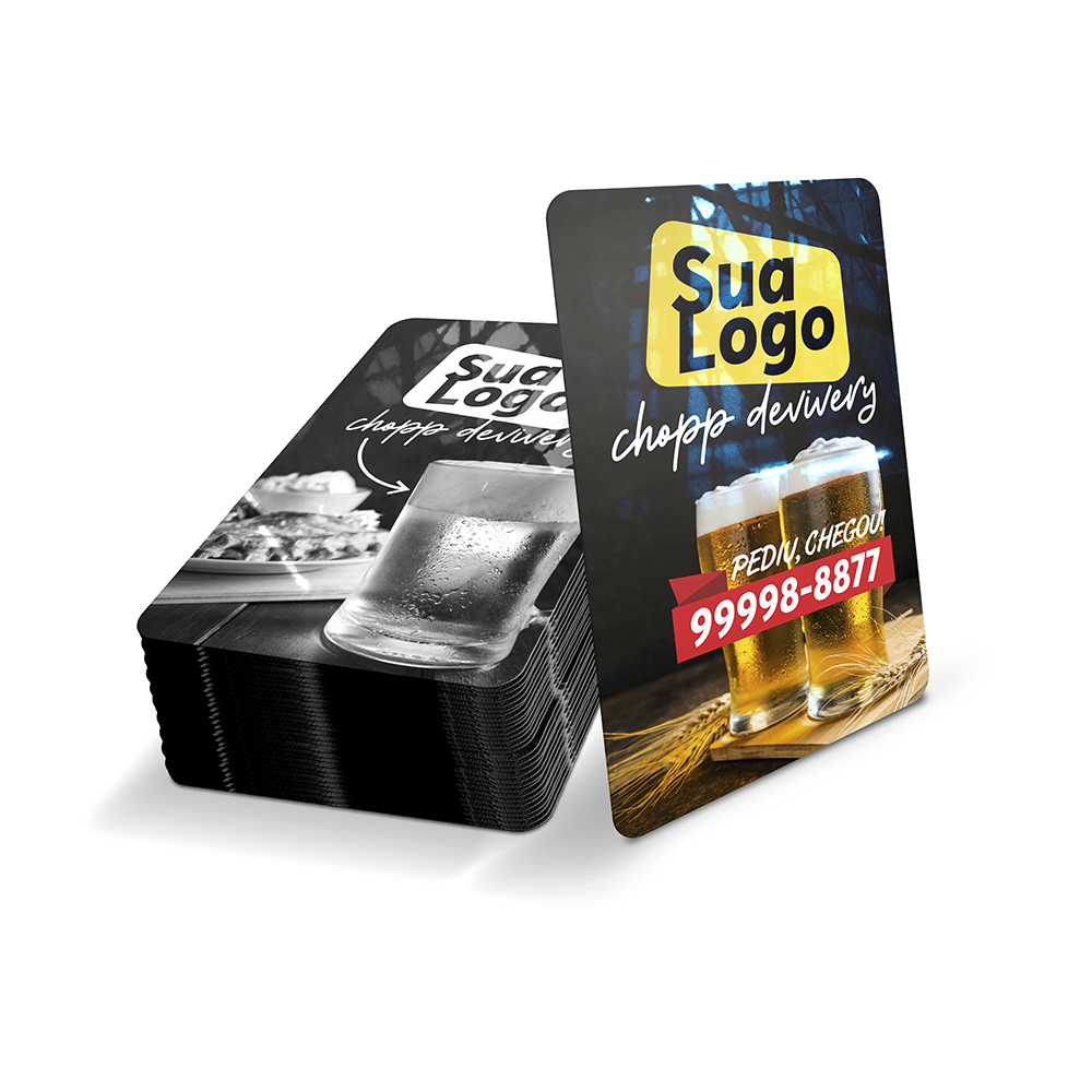 Cartões Fidelidade Plástico Compacto 75g (59x91mm)