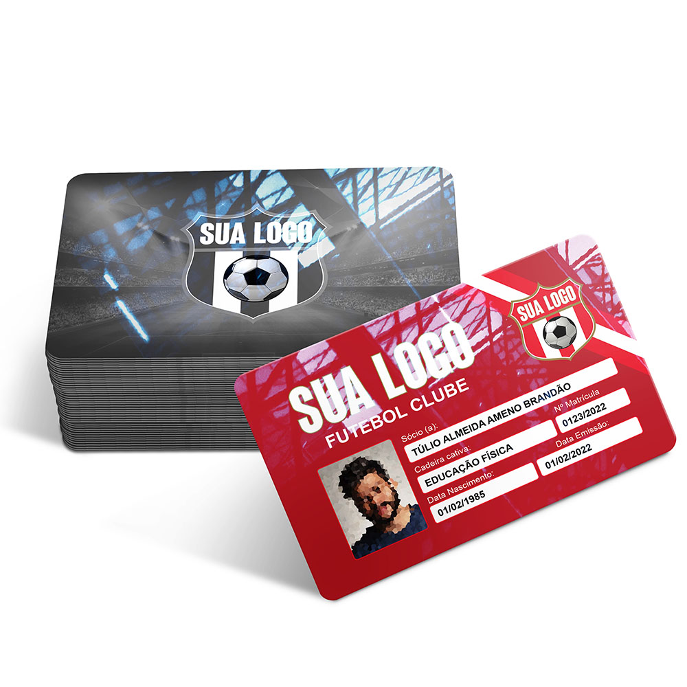 Cartões Fidelidade Plástico Compacto 75g (91x59mm)