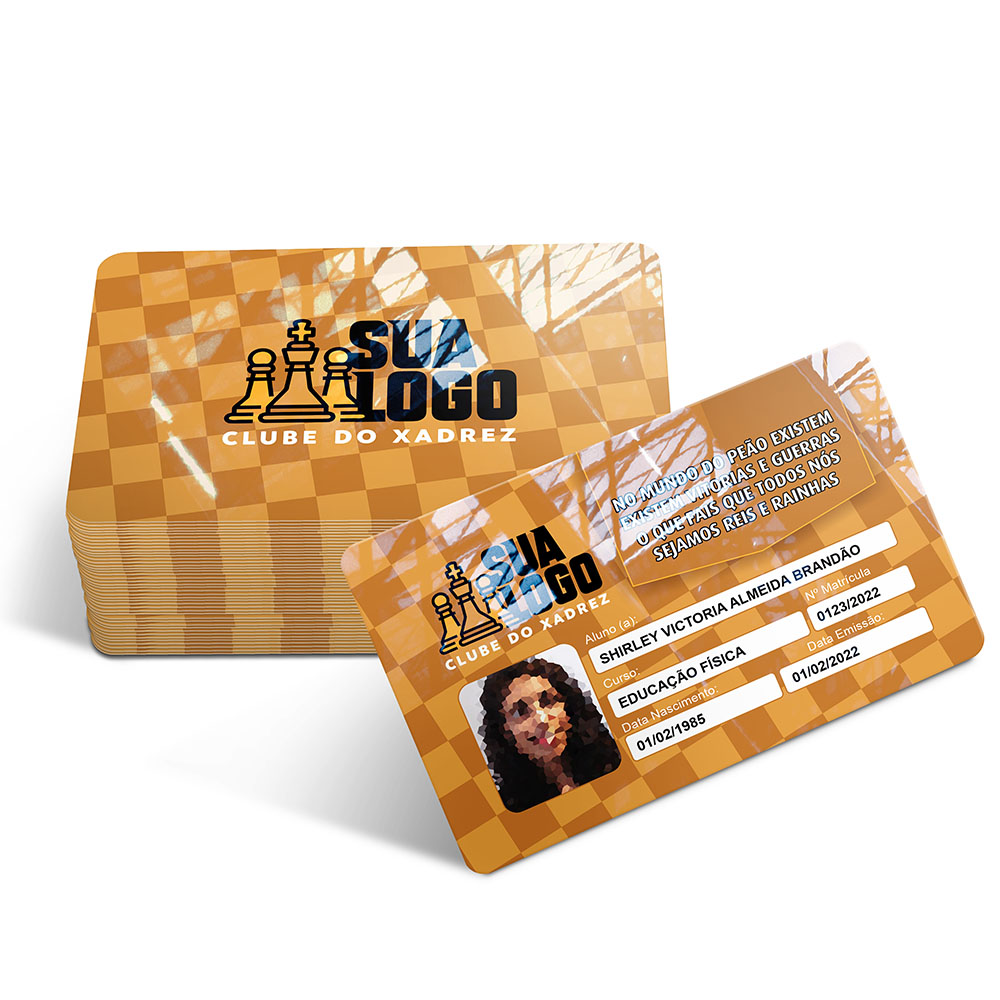 Cartões Fidelidade Plástico Compacto 75g (91x59mm)