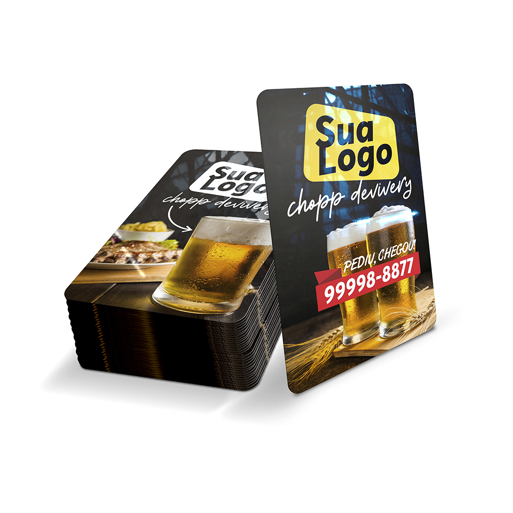 Cartões Fidelidade Plástico Compacto 75g (59x91mm)