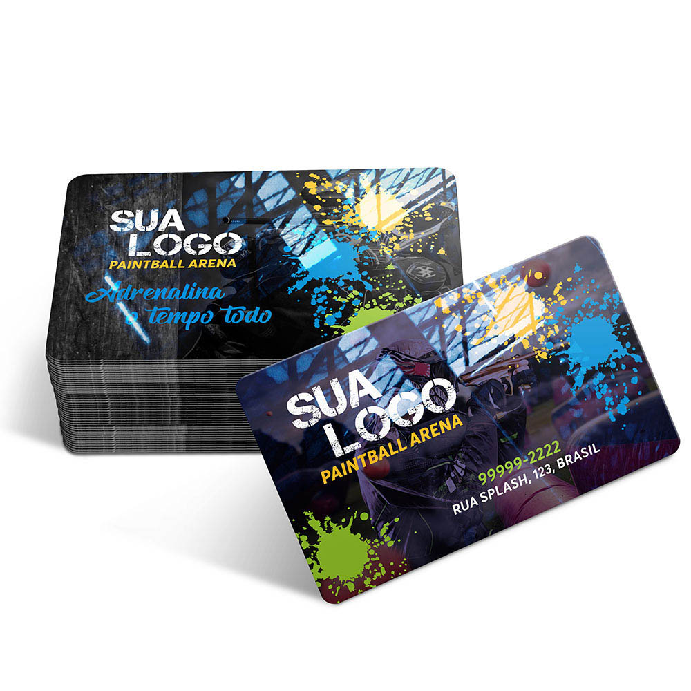 Cartões Fidelidade Plástico Compacto 50g (91x59mm)