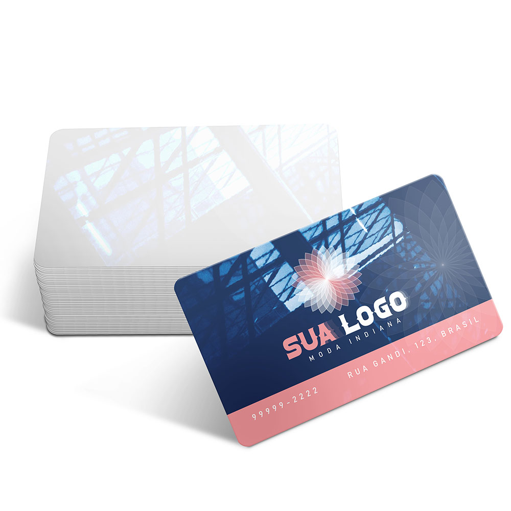 Cartões Fidelidade Plástico Compacto 50g (91x59mm)