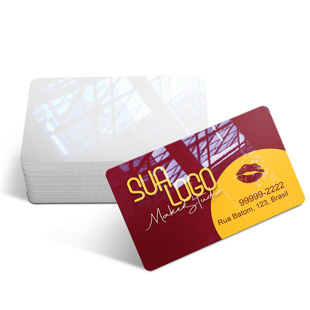 Cartões Fidelidade Plástico Compacto 50g (91x59mm)