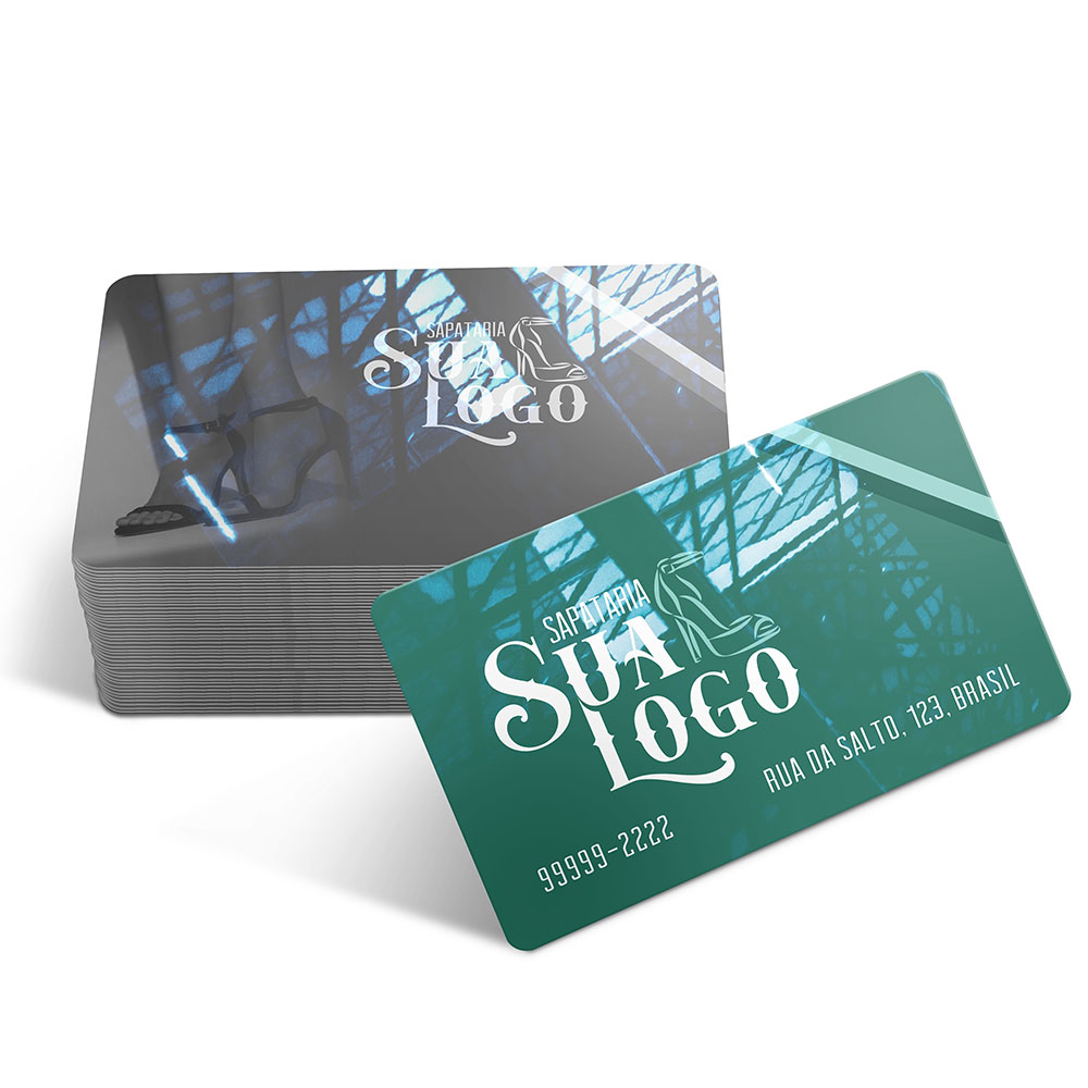 Cartões Fidelidade Plástico Compacto 50g (91x59mm)