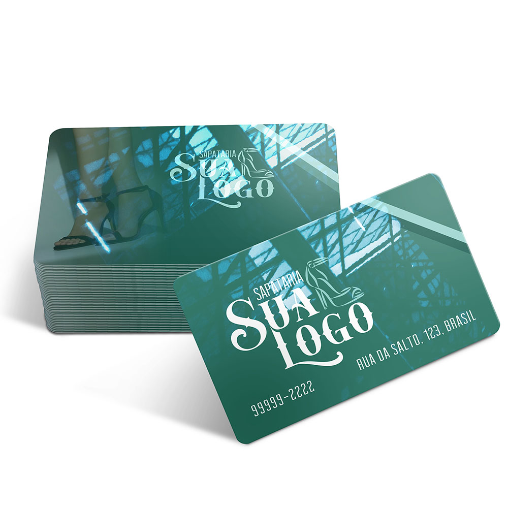 Cartões Fidelidade Plástico Compacto 50g (91x59mm)