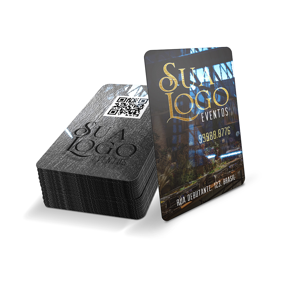 Cartões Fidelidade Plástico Compacto 50g (59x91mm)