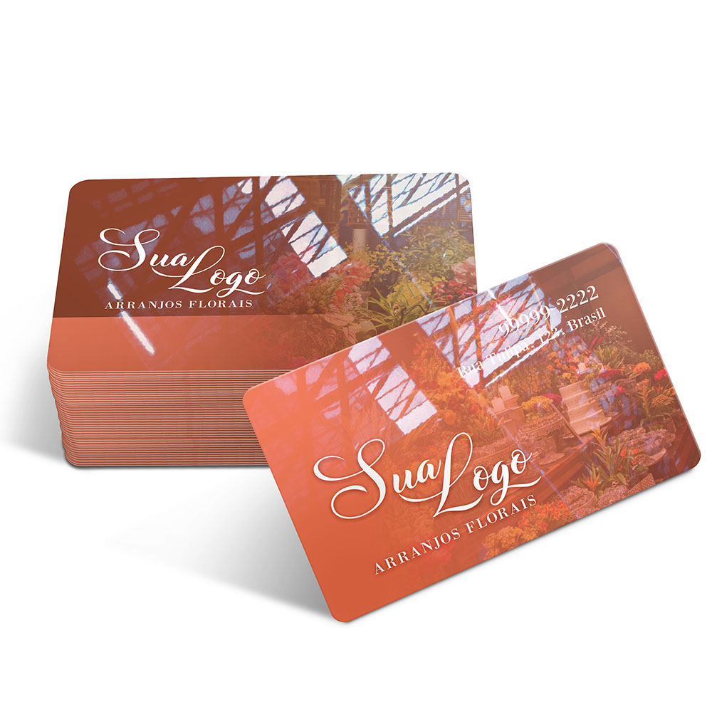 Cartões Fidelidade Plástico Compacto 50g (91x59mm)