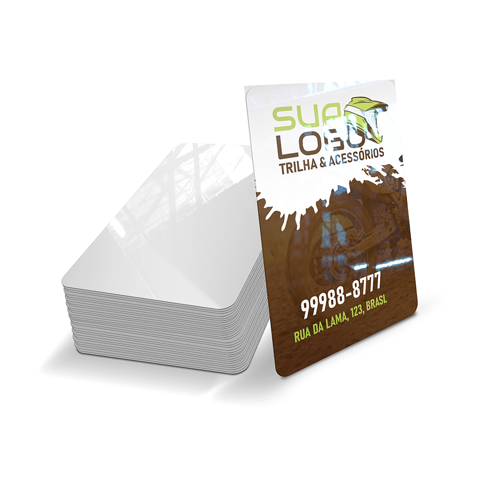 Cartões Fidelidade Plástico Compacto 75g (59x91mm)