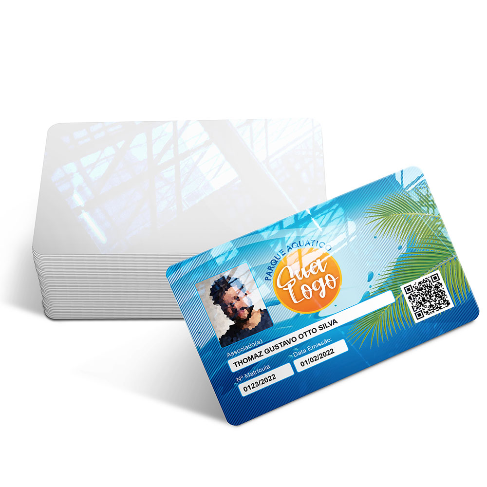 Cartões Fidelidade Plástico Compacto 75g (91x59mm)