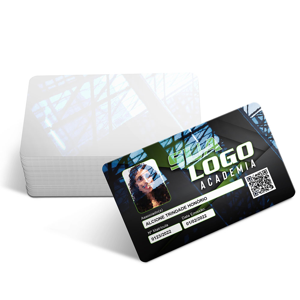 Cartões Fidelidade Plástico Compacto 75g (91x59mm)