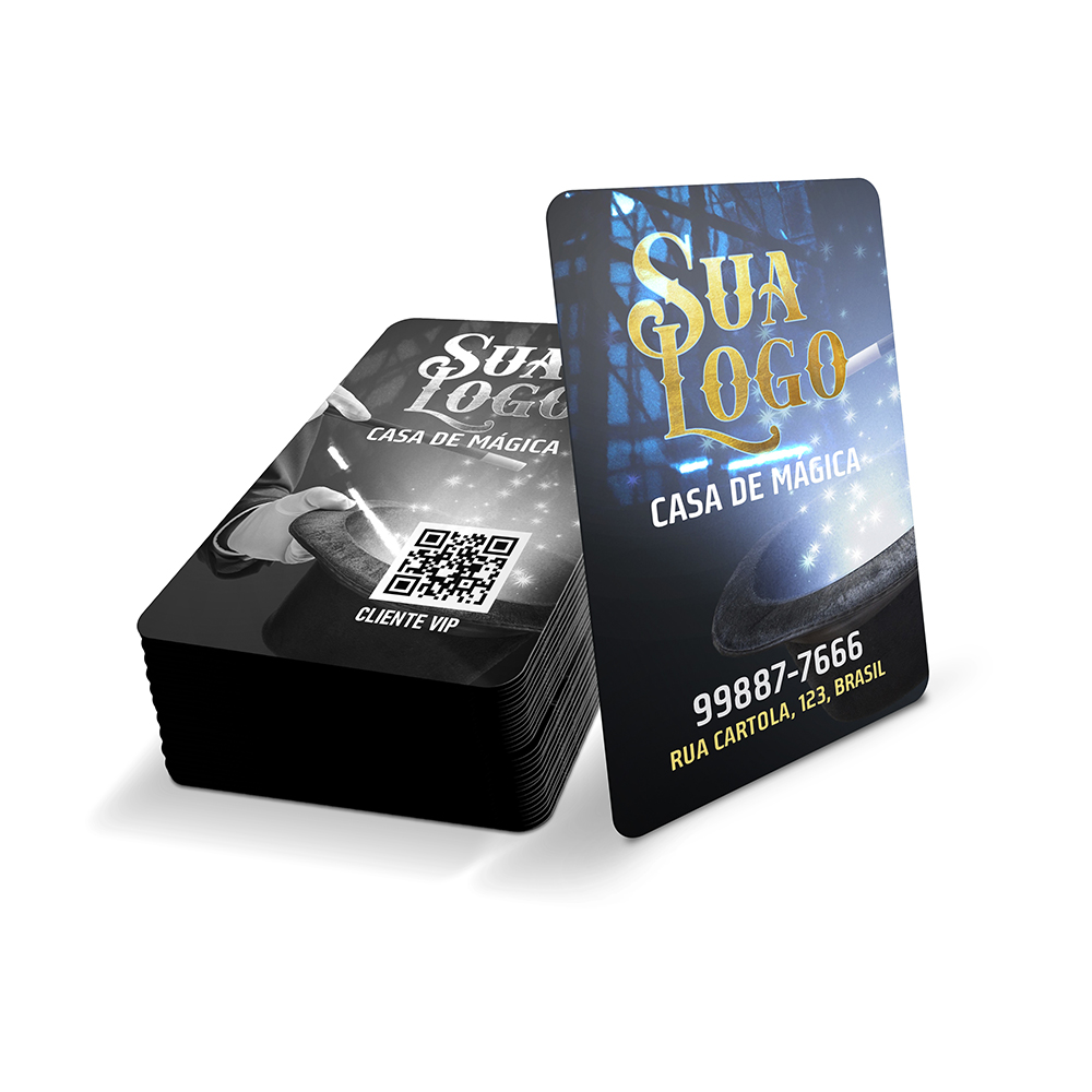 Cartões Fidelidade Plástico Compacto 75g (59x91mm)