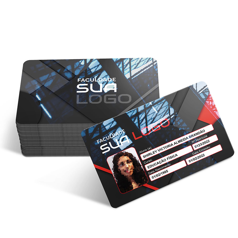 Cartões Fidelidade Plástico Compacto 75g (91x59mm)