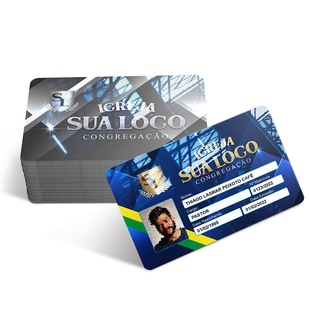 Cartões Fidelidade Plástico Compacto 75g (91x59mm)