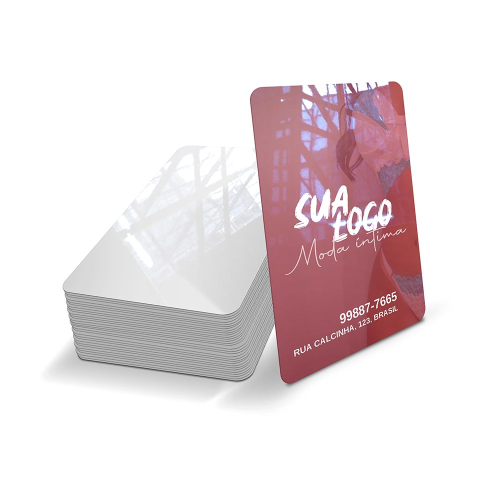Cartões Fidelidade Plástico Compacto 75g (59x91mm)