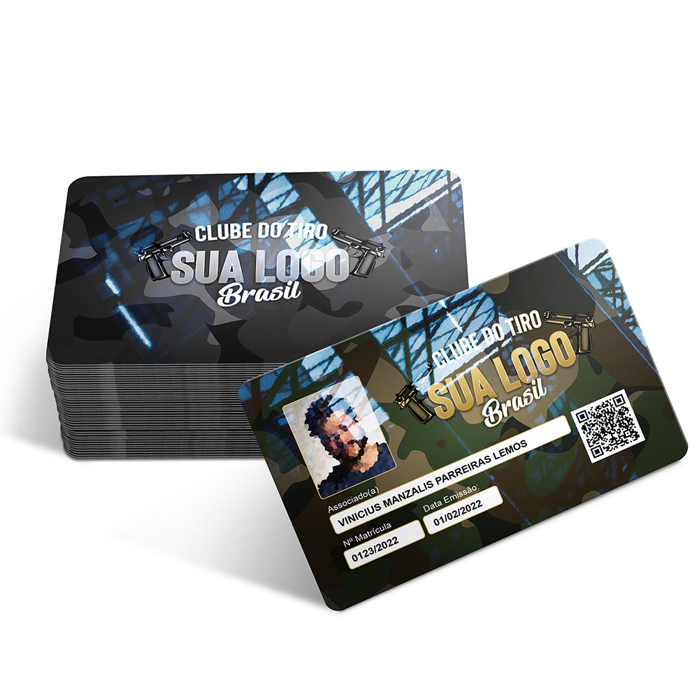 Cartões Fidelidade Plástico Compacto 75g (91x59mm)