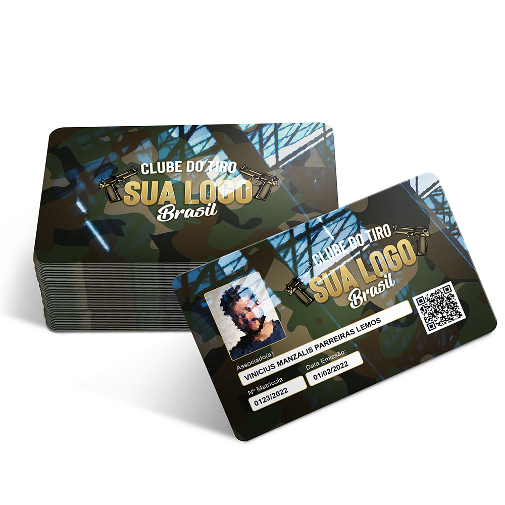 Cartões Fidelidade Plástico Compacto 75g (91x59mm)