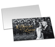 Convites Fotográficos Couchê Fosco 210g Com Verniz Uv Total Frente (150x210mm)