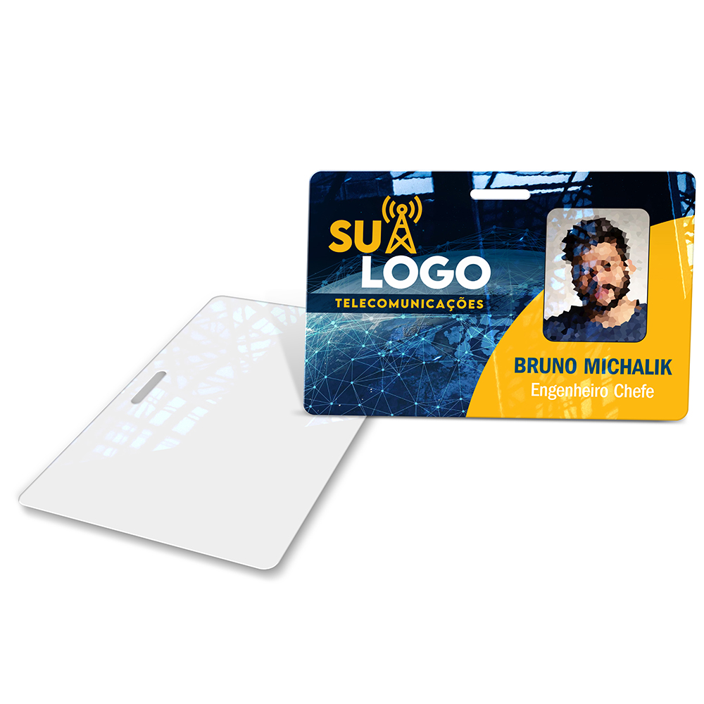 Crachá Horizontal 0,75mm Plástico Compacto 75g