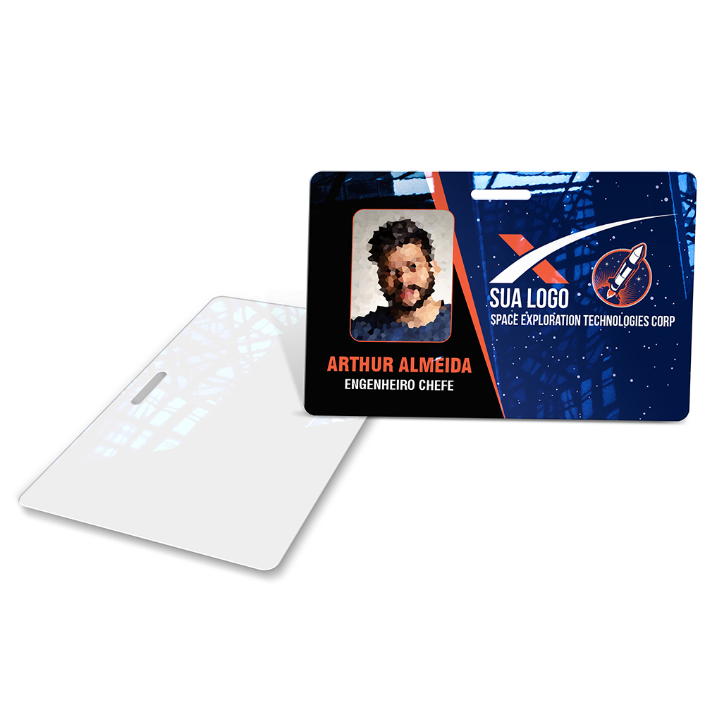 Crachá Horizontal 0,75mm Plástico Compacto 75g