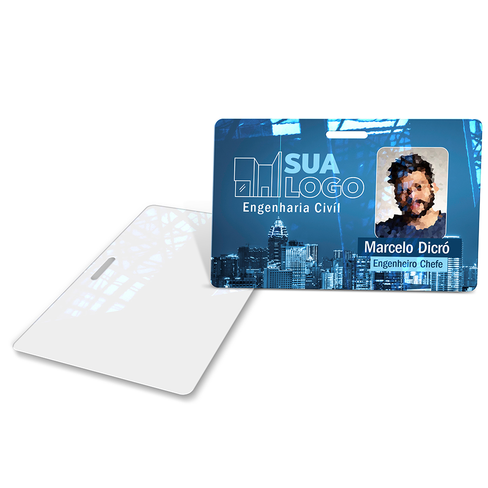 Crachá Horizontal 0,75mm Plástico Compacto 75g