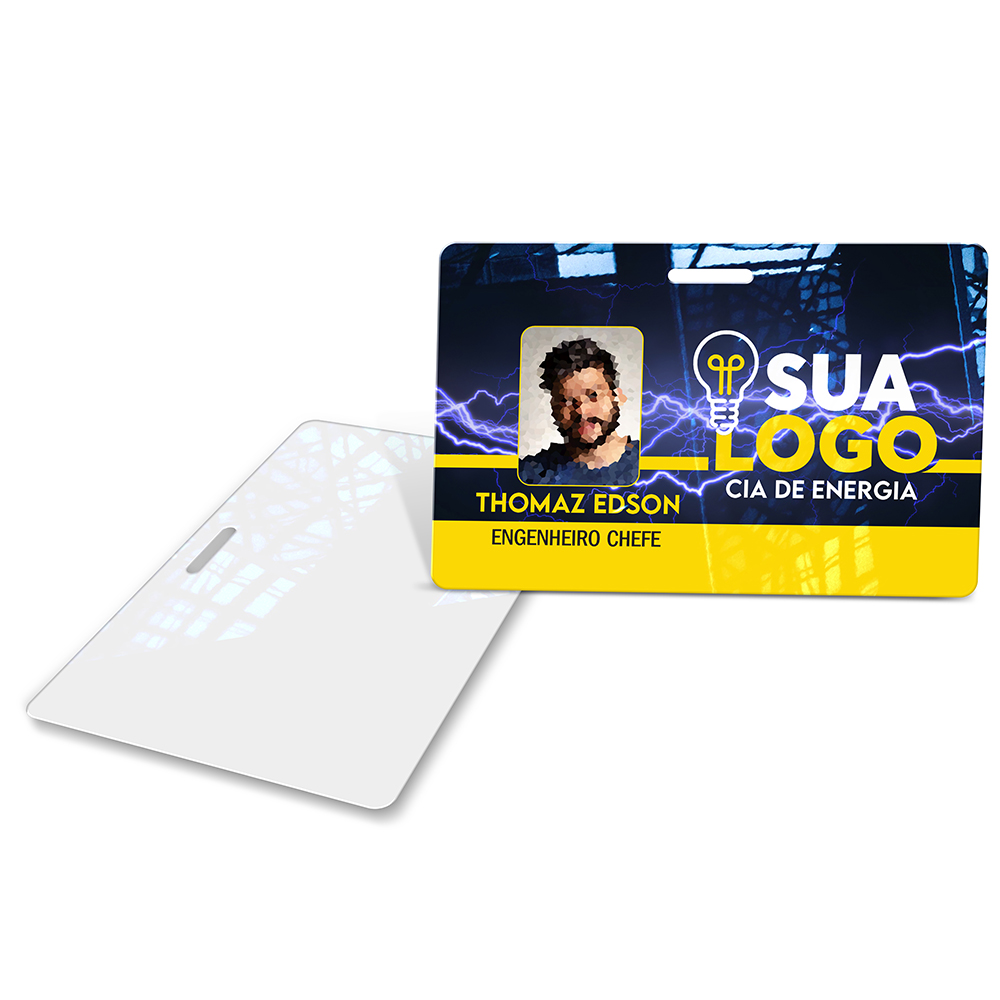 Crachá Horizontal 0,75mm Plástico Compacto 75g