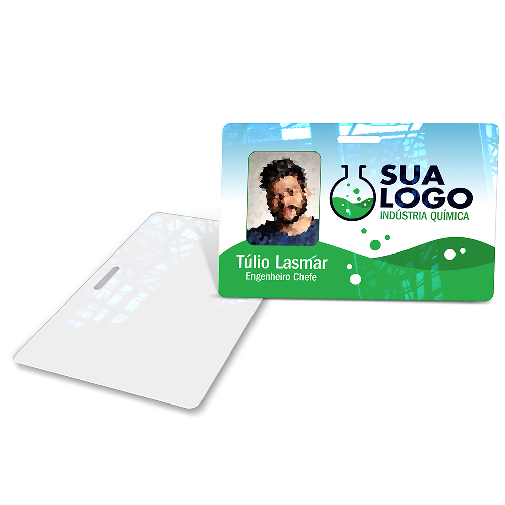 Crachá Horizontal 0,75mm Plástico Compacto 75g