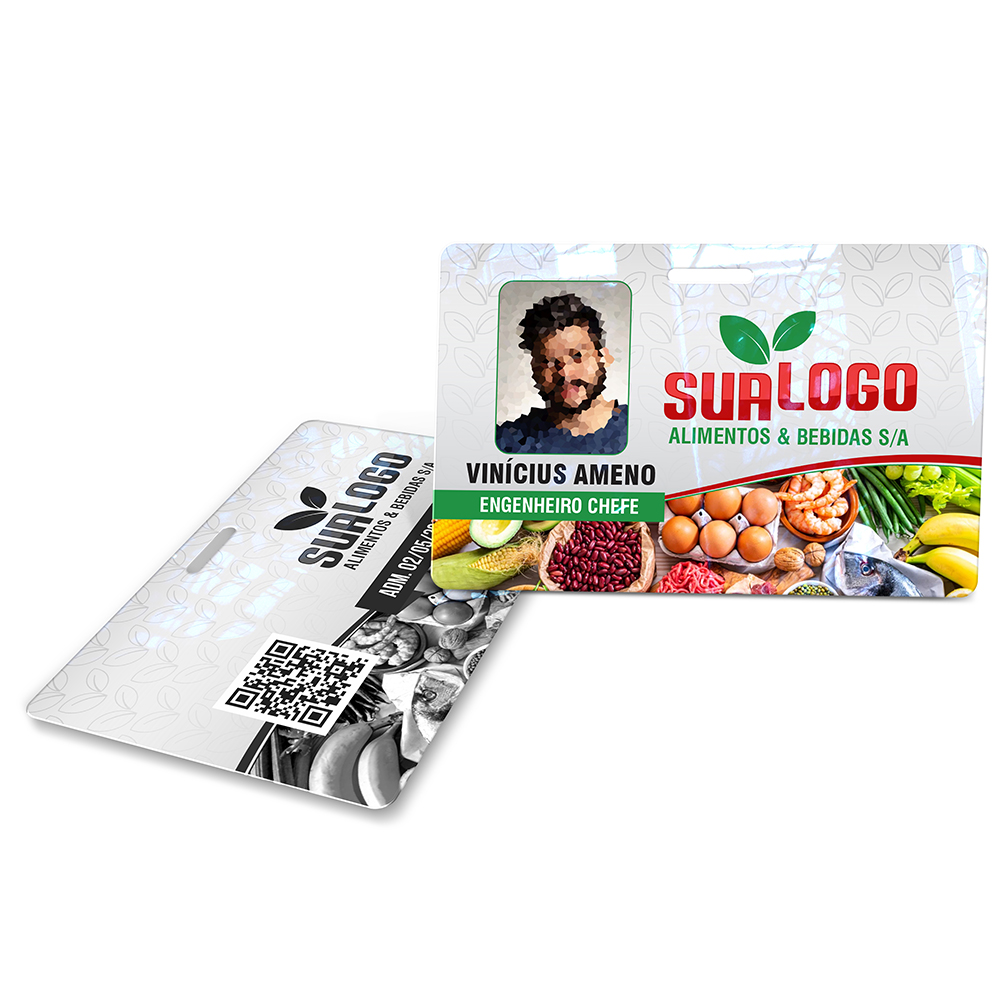 Crachá Horizontal 0,75mm Plástico Compacto 75g