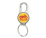 Chaveiro Resinado Metal Mosquetão Redondo