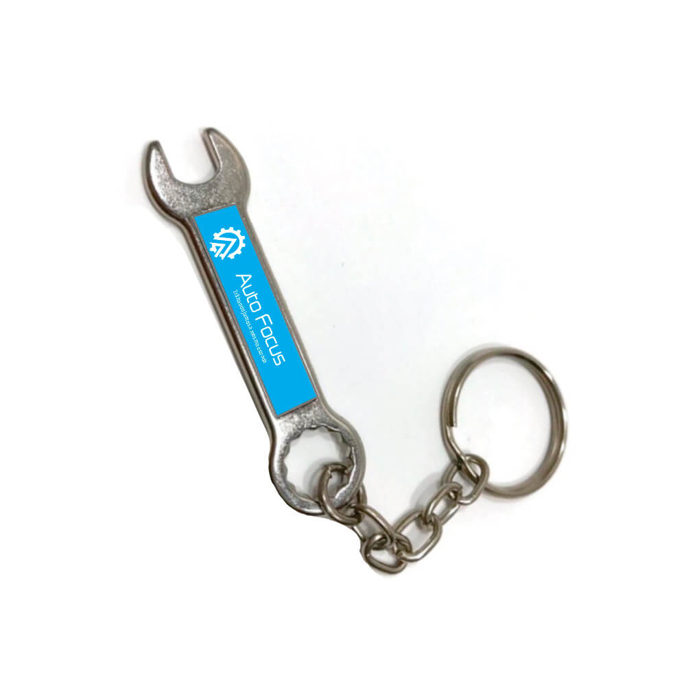 Chaveiro Resinado Metal Abridor Chave de Boca