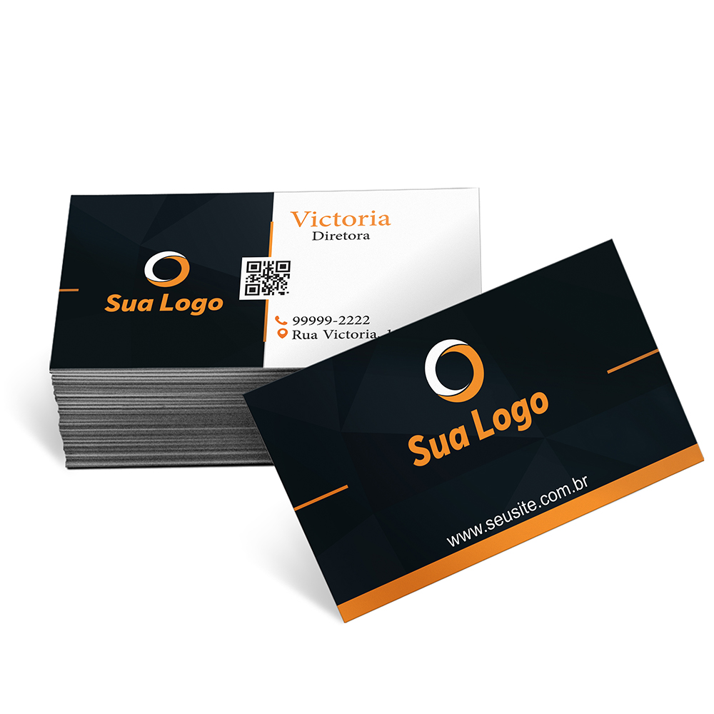 Cartões De Visita Couchê 250g Laminação Fosca Frente e Verso