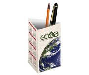 Calendário De Mesa Porta Canetas Vertical Couchê 300g Verniz UV Total Frente