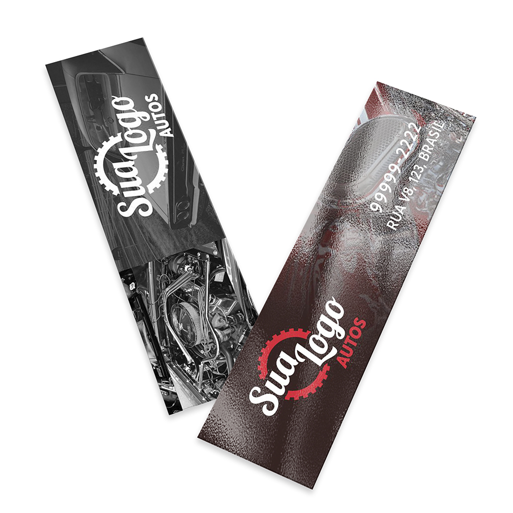 Mini Cartão Couchê 300g Verniz Uv Total Frente (91X26MM)