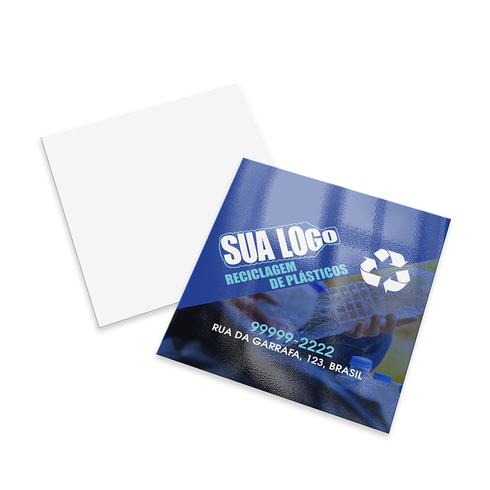 Mini Cartão Couchê 300g Verniz Uv Total Frente (46X51MM)