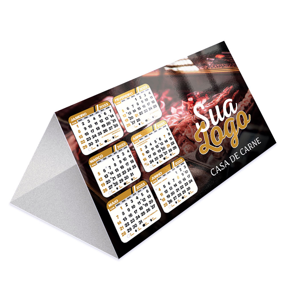 Calendário De Mesa Básico Supremo 255g Sem Verniz