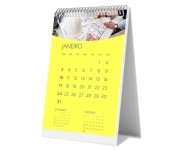 Calendário De Mesa Wire O Vertical Com 24 Páginas Sem Verniz Base Papel Paraná 2mm E Páginas Couchê 150g