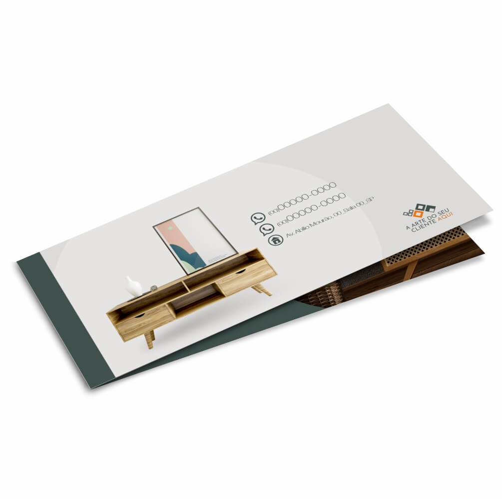 Capa De Carnê Couchê 250g Verniz Uv Total Fr