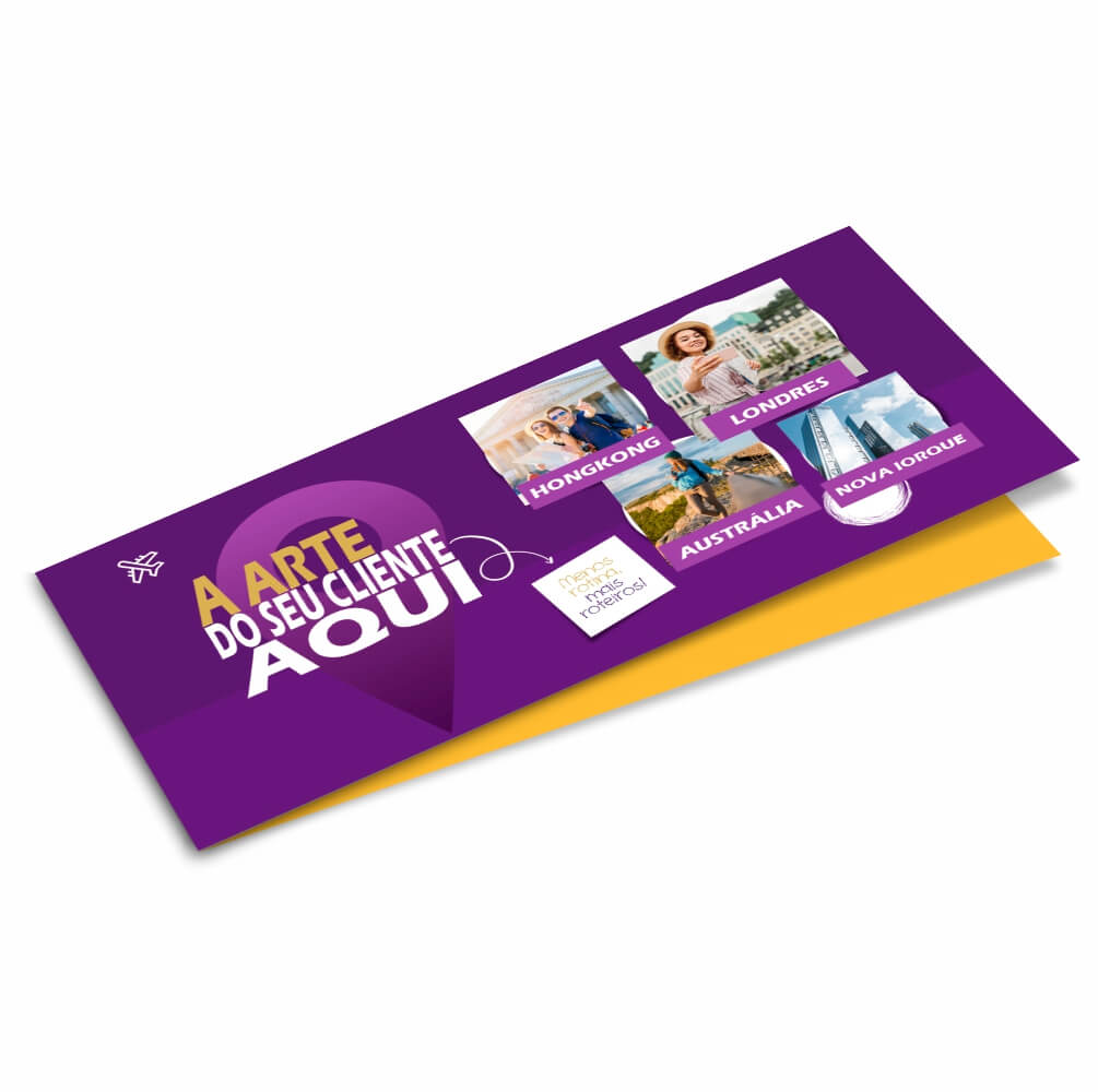 Capa De Carnê Couchê 250g Verniz Uv Total Fr