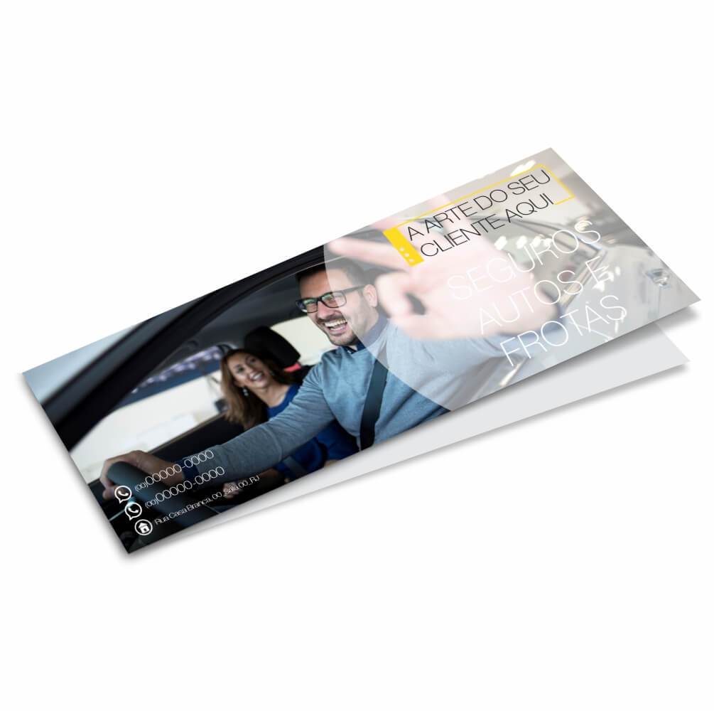 Capa De Carnê Couchê 250g Verniz Uv Total Fr