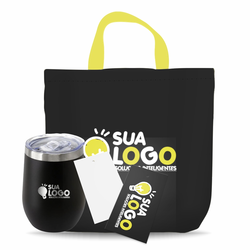 Combo de Produtos: Sacola Oxford, Copo Cuia e Tag