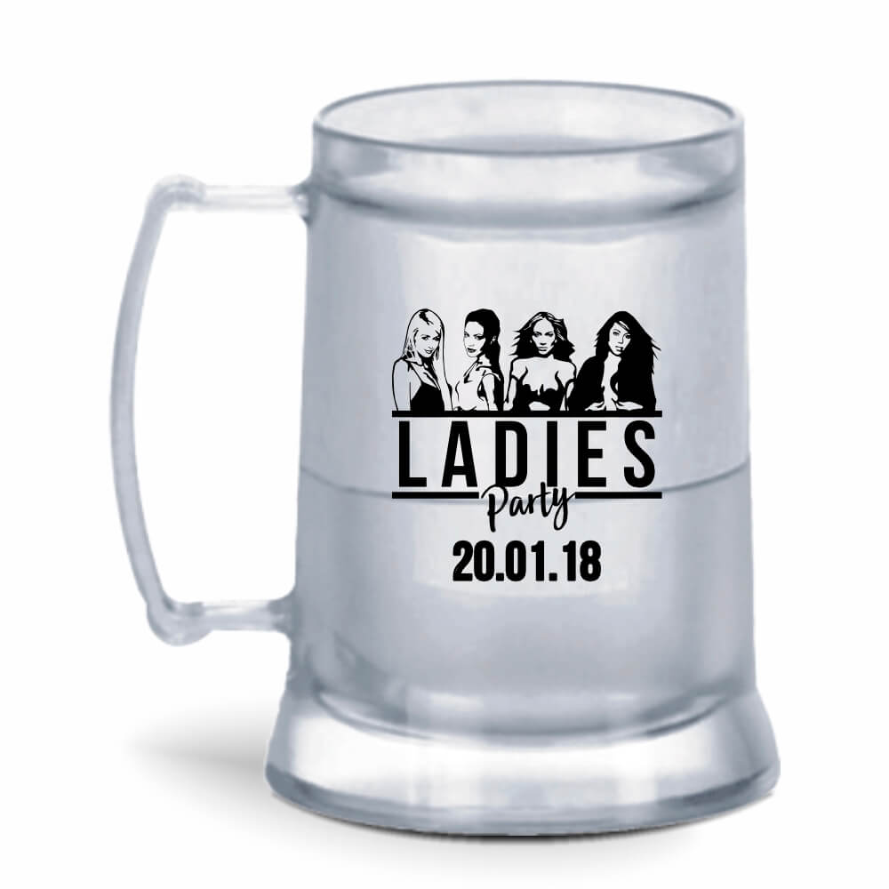 Canecas Plásticas de Cristal Com Gel Incolor