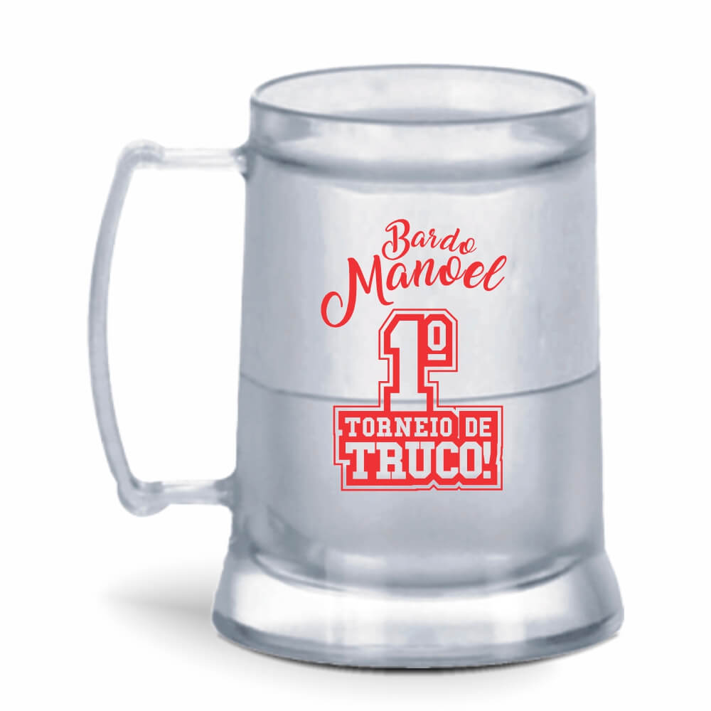 Canecas Plásticas de Cristal Com Gel Incolor