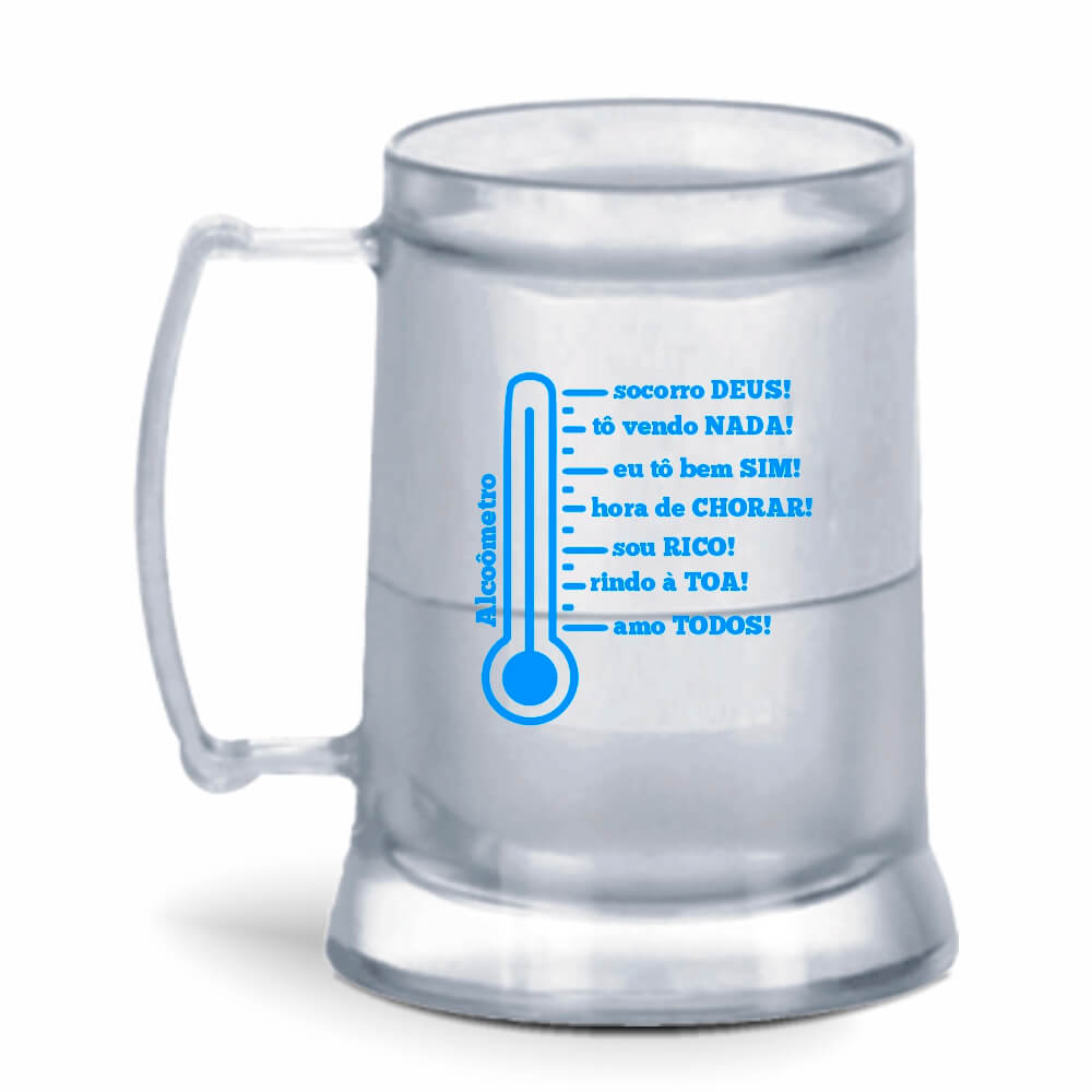 Canecas Plásticas de Cristal Com Gel Incolor