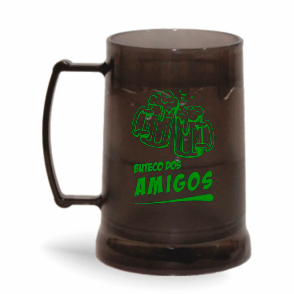 Canecas Plásticas Transparente colorida Fumê e Incolor