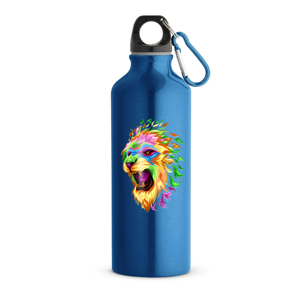 Garrafas E Squeezes Tradicional Modelo Erald Com Mosquetão 500ml (Azul)