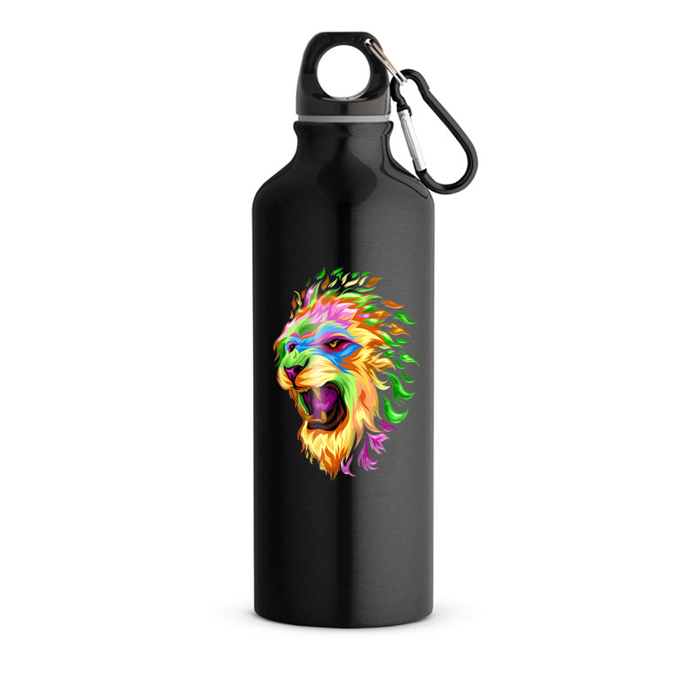 Garrafas E Squeezes Tradicional Modelo Erald Com Mosquetão 500ml (Preta)
